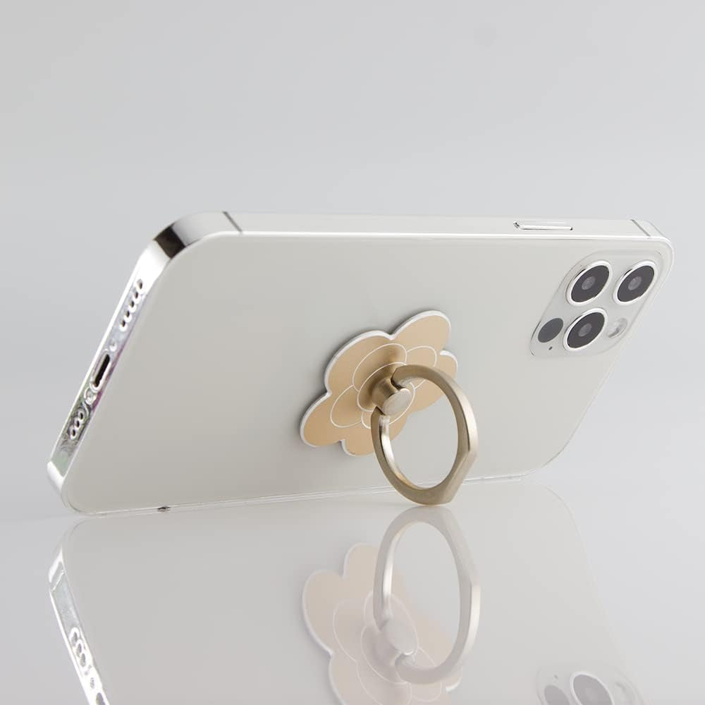 Flower Metal Cell Phone Ring Holder for Hand, Zinc Alloy Phone Back Ring Grip for Finger(Gold)  SUNURS   