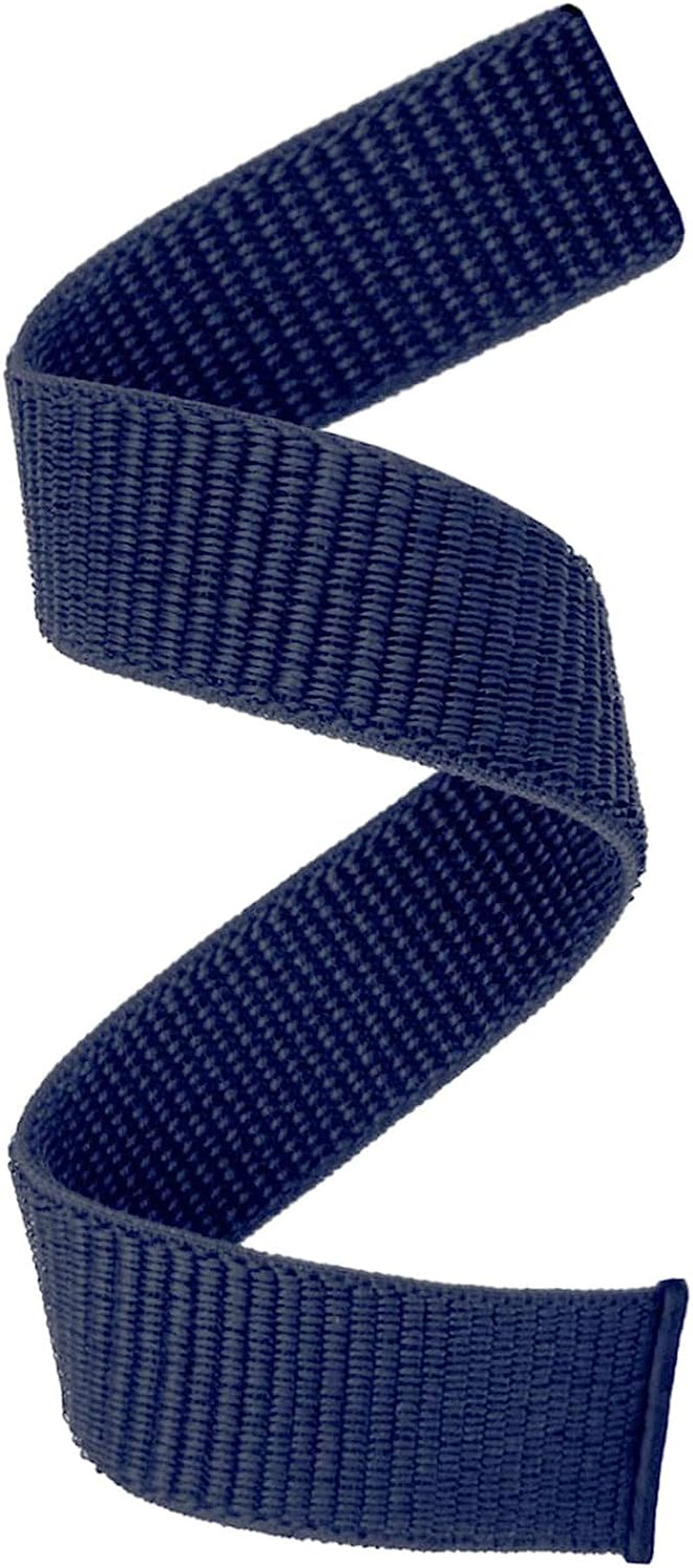 Abanen Hook and Loop Quick Dry 20Mm Watch Band for Fenix 7S / Fenix 6S / Fenix 5S / Instinct 2S, Woven Nylon Ultralight Sport Wristband Strap for Garmin Descent Mk2S,Fenix 5S Plus  Abanen Navy blue  