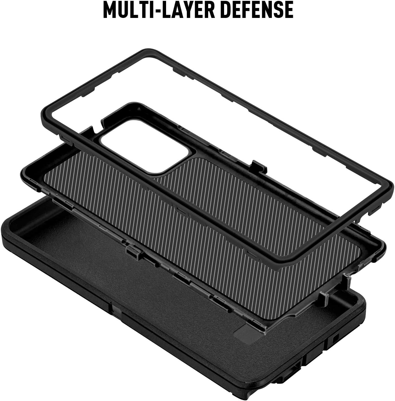 Galaxy Note 20 Case,Drop Protection Full Body Rugged Heavy Duty Case,Shockproof/Drop/Dust Proof 3-Layer Protective Durable Cover for Samsung Galaxy Note 20 (Black)  Cljlixcy   