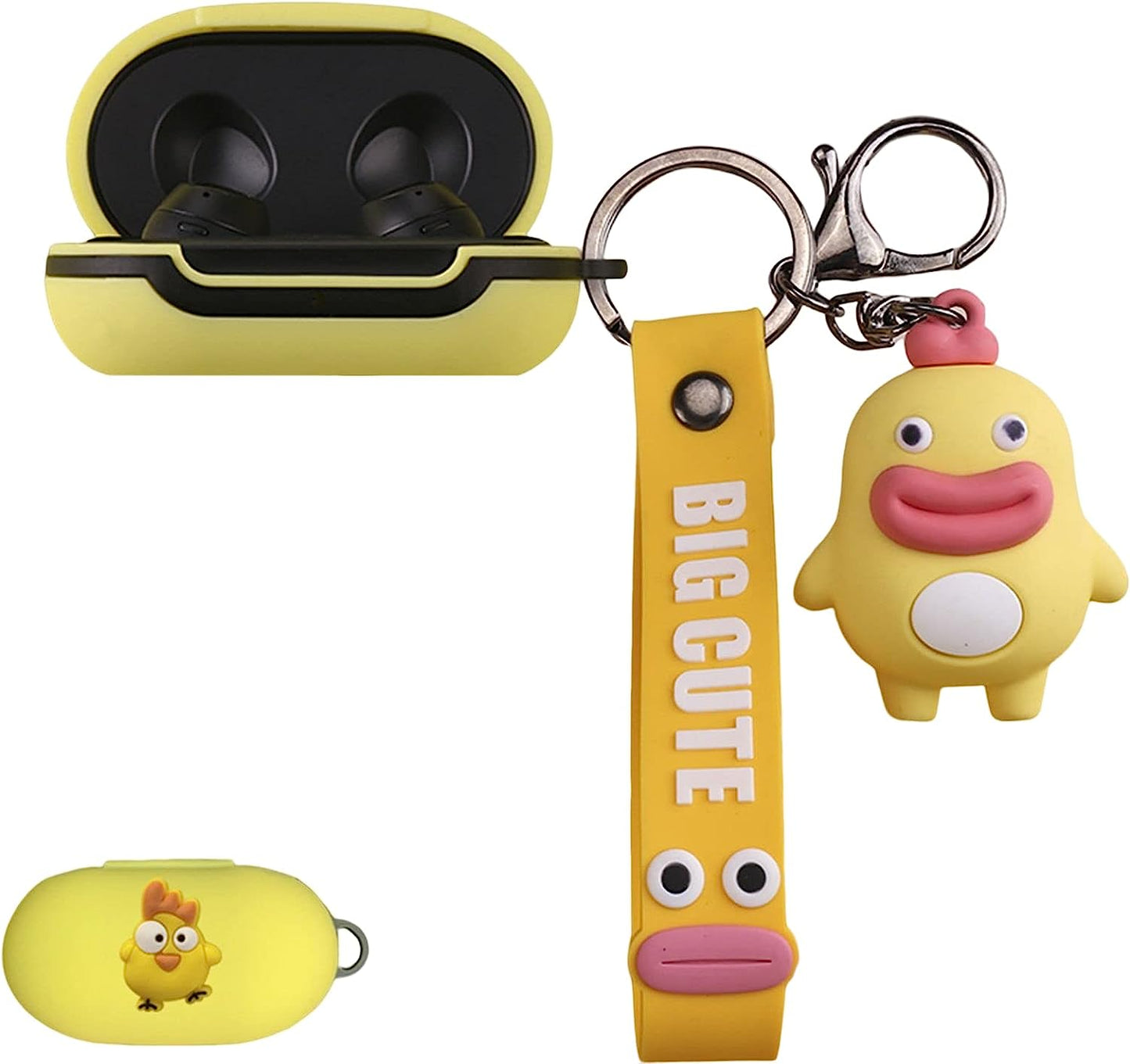 SKPY Case for Samsung Galaxy Buds Plus/Galaxy Buds, Cute Cartoon Anime Silicone Soft Covers for Galaxy Buds Plus/Buds with Keychain for Kids Girls Boys  SKPY Cartoon 6  