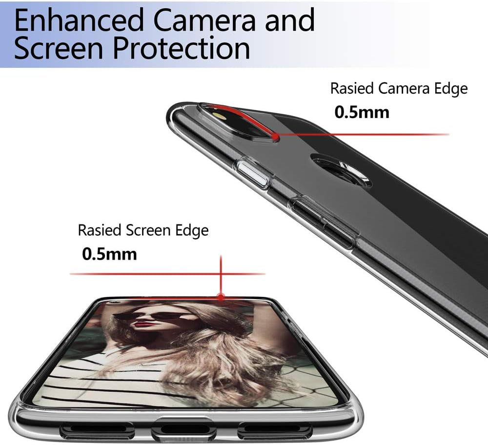 SNOSHO for Google Pixel 4A Case,Slim Thin Soft Skin Silicone Flexible TPU Gel Anti-Scratch Shockproof Protective Case Cover for Pixel 4A [NOT Compatible with Pixel 4A 5G],Crystal Clear  SNOSHO   