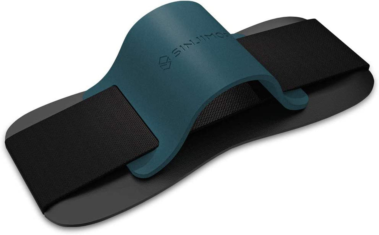 Sinjimoru Silicone Mobile Phone Grip with Stand, Cell Phone Stand for Desk & Secure Iphone Holder Strap for All Smartphone. Sinji Grip Silicone Black  Sinjimoru Co., Ltd Silicone Teal  