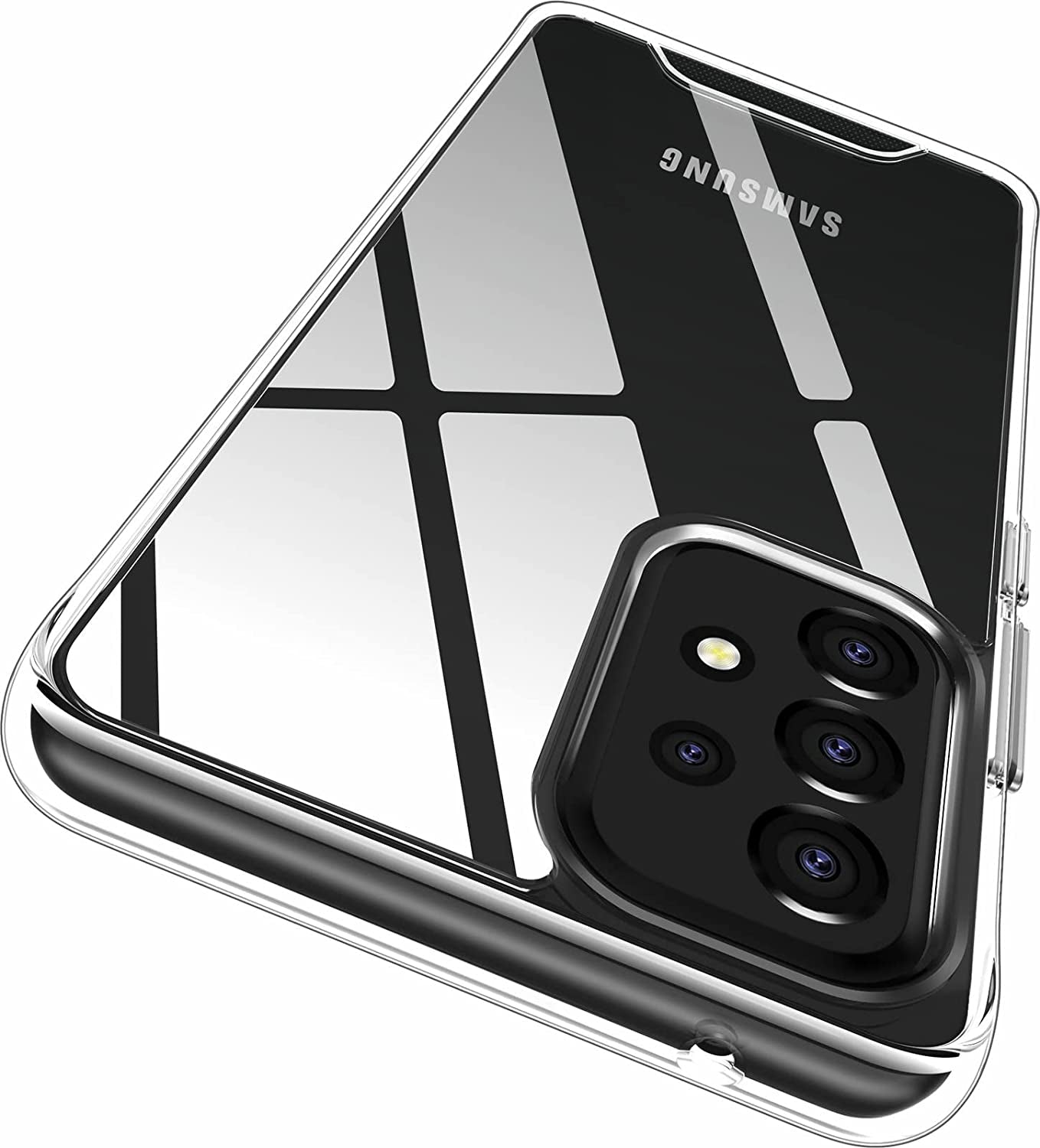 Rayboen Case for Galaxy A53 5G Crystal Clear Designed Non-Slip Shockproof Protection Phone Case, Hard PC Back Flexible TPU Slim Fit Light and Durable Cover for Samsung Galaxy A53 5G  Rayboen   