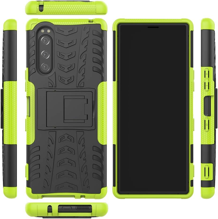 Jielangxin Keji Case for Sony Xperia 5 Case Cover,Case for Sony Xperia 5 J8210 J8270 J9210 Case Shockproof Mobile Phone Case Stand Blue  Jielangxin Keji Green  