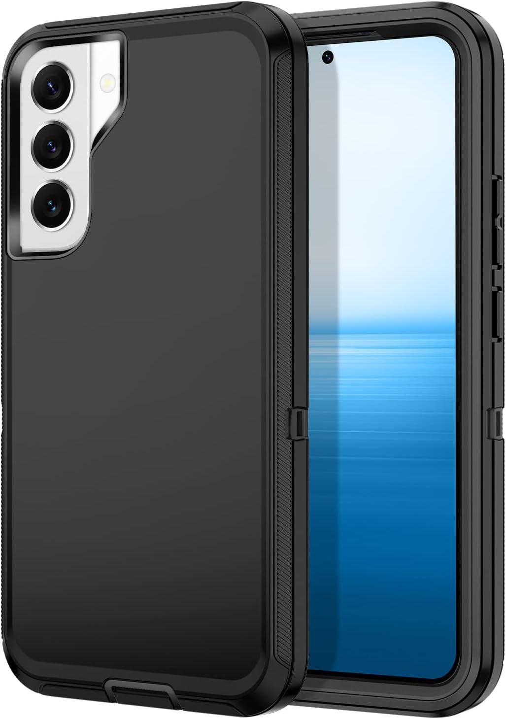 I-HONVA for Samsung Galaxy S22 plus Case, S22 plus Case Shockproof Dust/Drop Proof 3-Layer Full Body Protection [Without Screen Protector] Rugged Heavy Duty Durable Cover Case,Purple/Pink  I-HONVA Black  