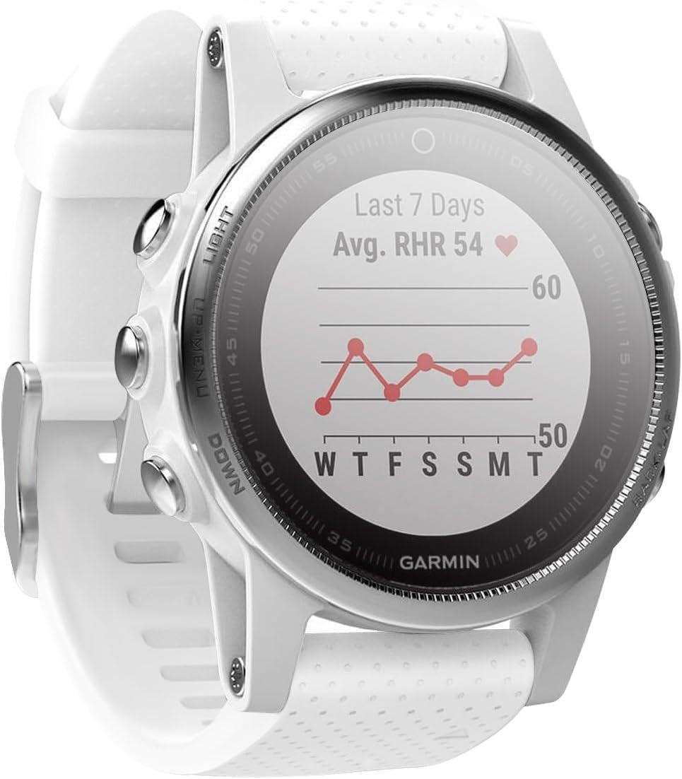 Notocity Compatible Fenix 5S Watch Band Fenix 6S Quickfit Soft Silicone Replacement Strap for Fenix 5S Plus/Fenix 6S Pro/Fenix 7S/D2 Delta S Smartwatch(Silver Buckle-White)  NotoCity   