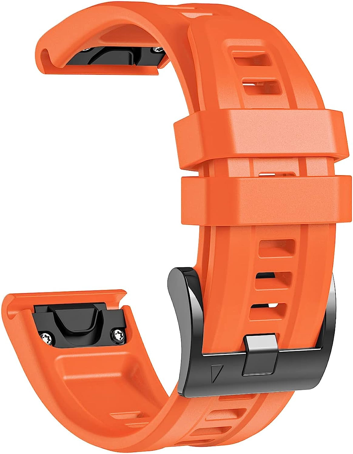 Lepmok for Garmin Fenix 7 Watch Bands, 22Mm Quickfit Silicone Band for Garmin Fenix 6, Fenix 5 Smartwatch  lepmok Orange  