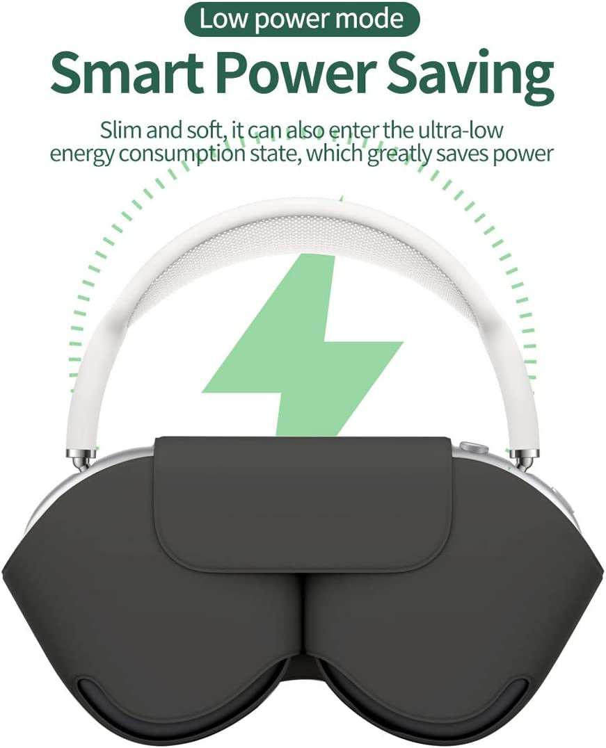 Airpods Max Case, Automatic Sleep Function Protective Headphones Case for Dust and Scratch, Automatic Sleep Function Protective Headphones Case for Dust and Scratch (Black)  CENMASO   