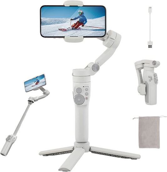 Feiyutech Vimble 3 [Official] 3-Axis Gimbal Stabilizer for Smartphone,7.8''Extend,Dial Ring Designed,Face/Object Track,Fits Iphone14 13 Pro/Max Samsung Android Cellphone Vlog,Youtube Tiktok,Tripod  Guilin FeiYu Technology Incorporated Company   