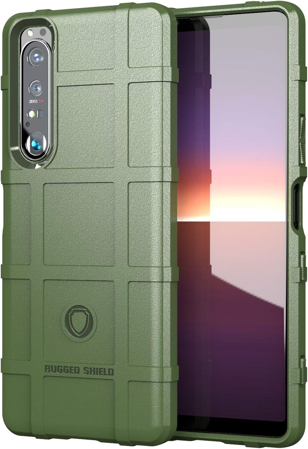 Ysnzaq Military Grade Durable Rugged Phone Case for Sony Xperia 1 III 6.5", Ultra Slim Soft TPU Shockproof Camera Protective Phone Cover for Sony Xperia 1 III HD Blue  Ysnzaq Green  
