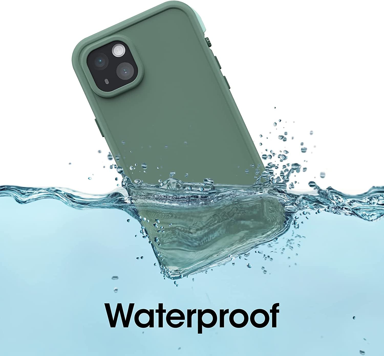 Otterbox FRĒ Series Waterproof Case with Magsafe (Designed by Lifeproof) for Iphone 14 - Dauntless (Green)  OtterBox   