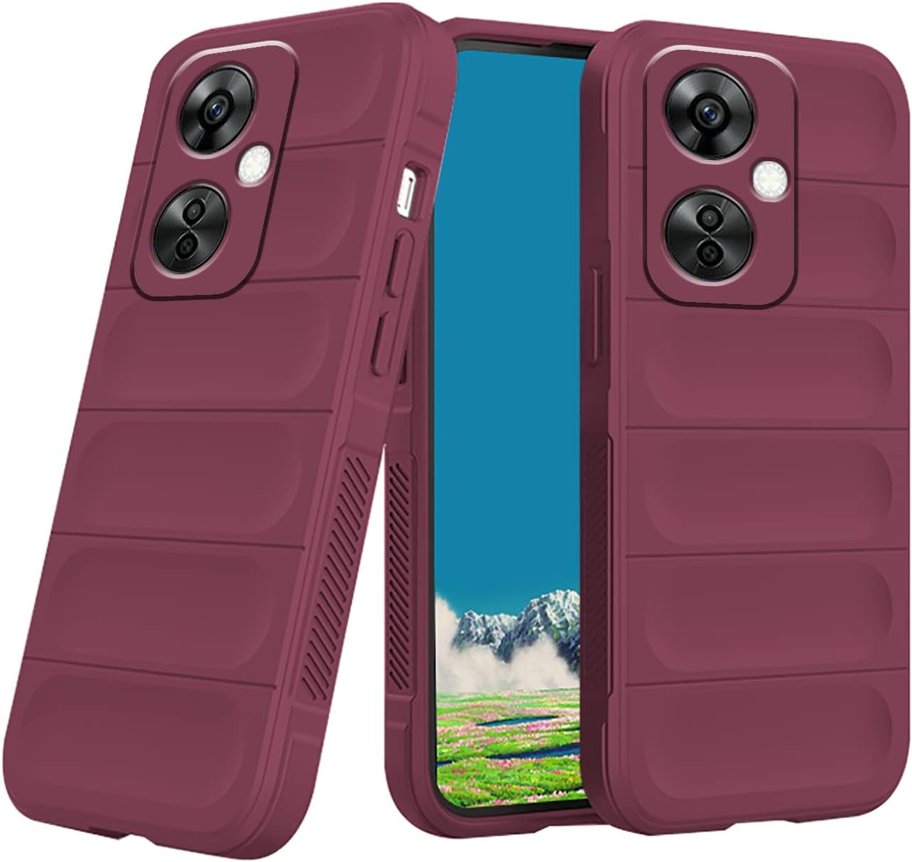 Tiwinxing Case Compatible with Oneplus Nord N30 5G Case Shockproof, Soft TPU Slim Oneplus Nord N30 5G Case for Women Men Anti-Scratch Protective Phone Case (Wine Red)  Tiwinxing   