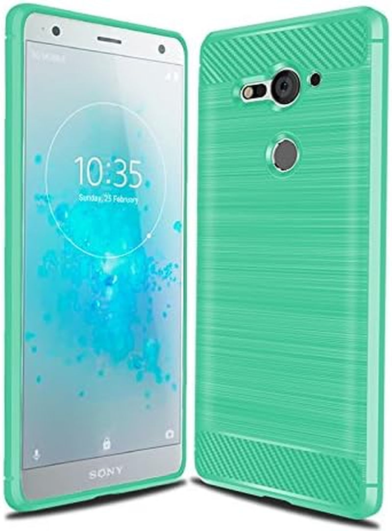 Cruzerlite Case Compatible with Cellphone Sony Xperia XZ2 Compact Case, Carbon Fiber Shock Absorption Slim Case Compatible with Cellphone Sony Xperia XZ2 Compact (2018) (Red)  Cruzerlite Teal  