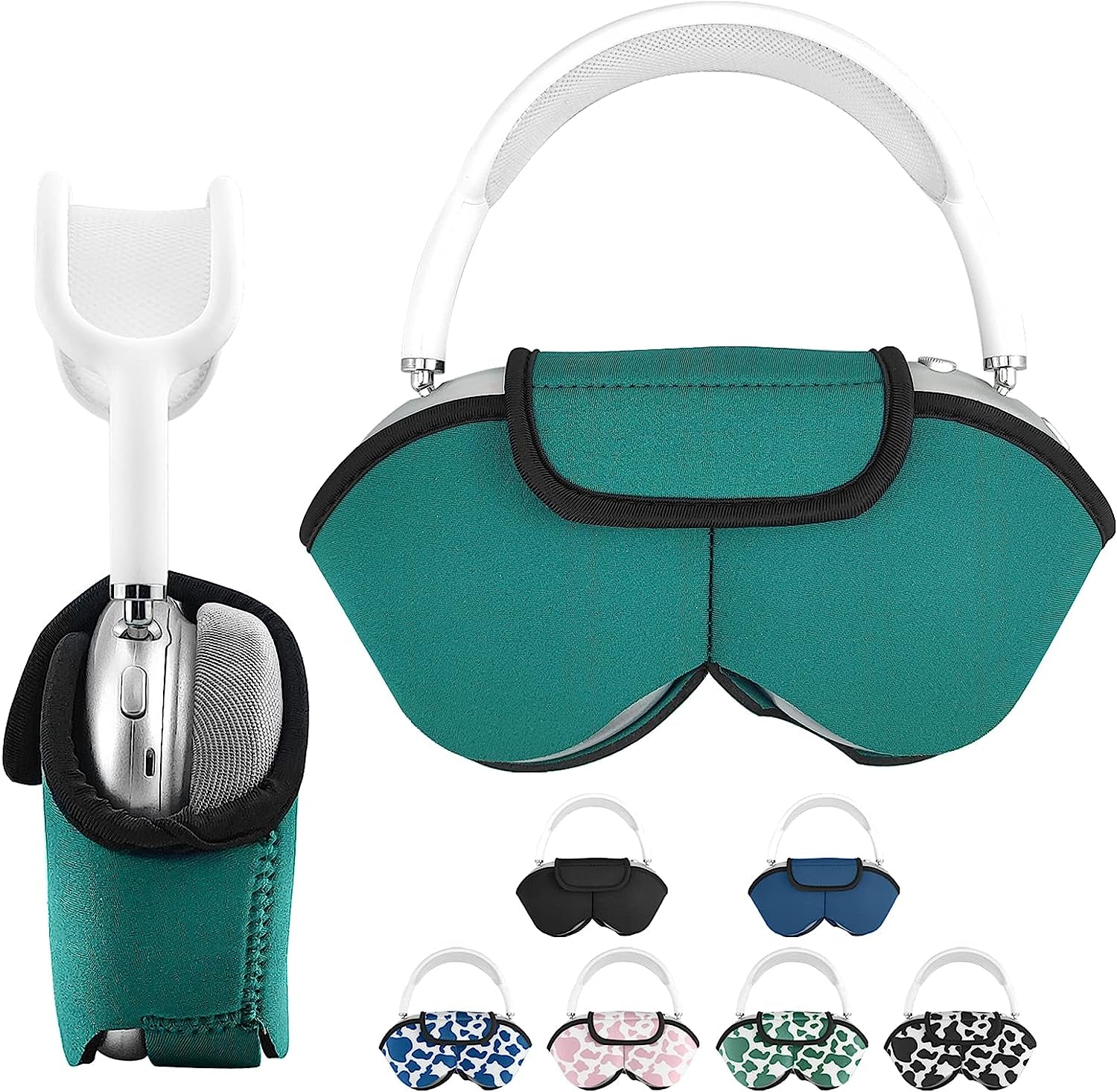 Aiaabq for Airpods Max Case Cover for Dust and Scratch Headphones Protective Case,Soft Shell with Built-In Pockets to Store Accessories. Compatible with Apple Airpods Max Case  Aiaabq Grass Green  