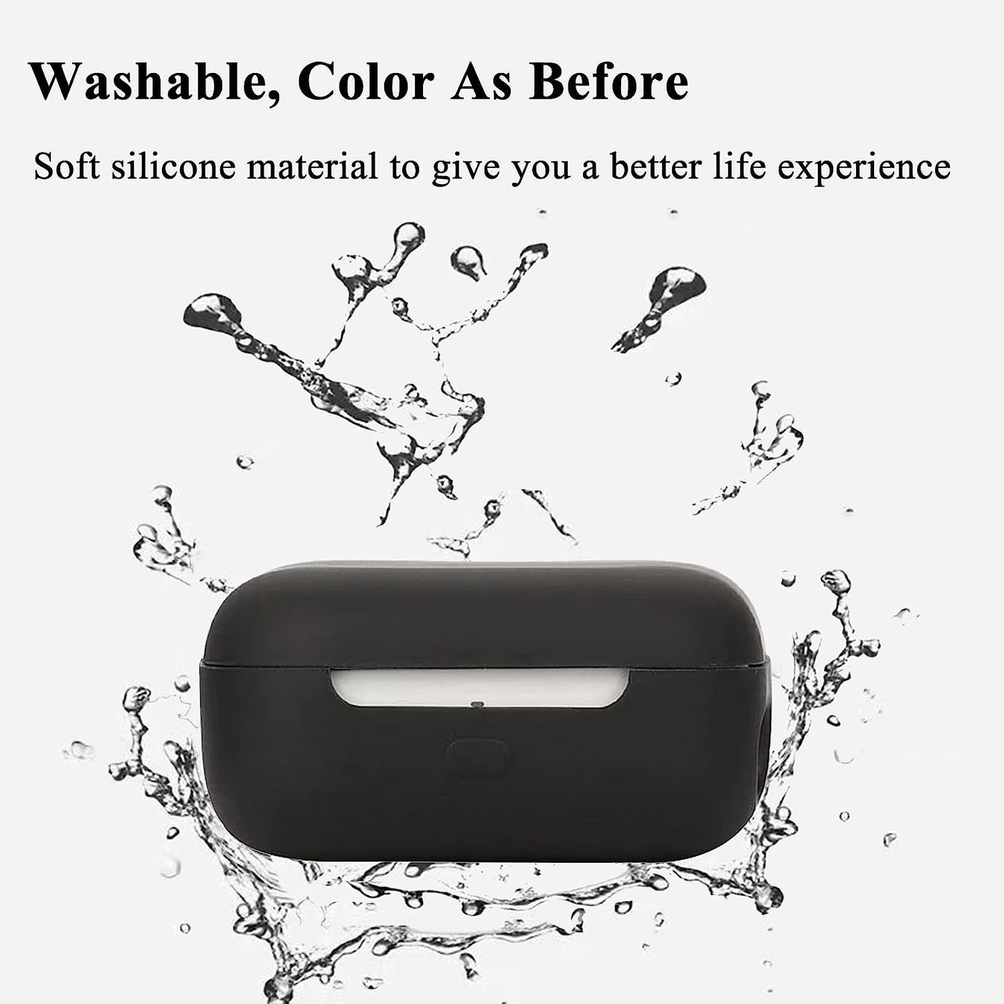 VAEKNVG Silicone Case for Echo Buds 2023, Shockproof Protective Earbuds Cover with Carabiner Accessories(Black)  VAEKNVG   