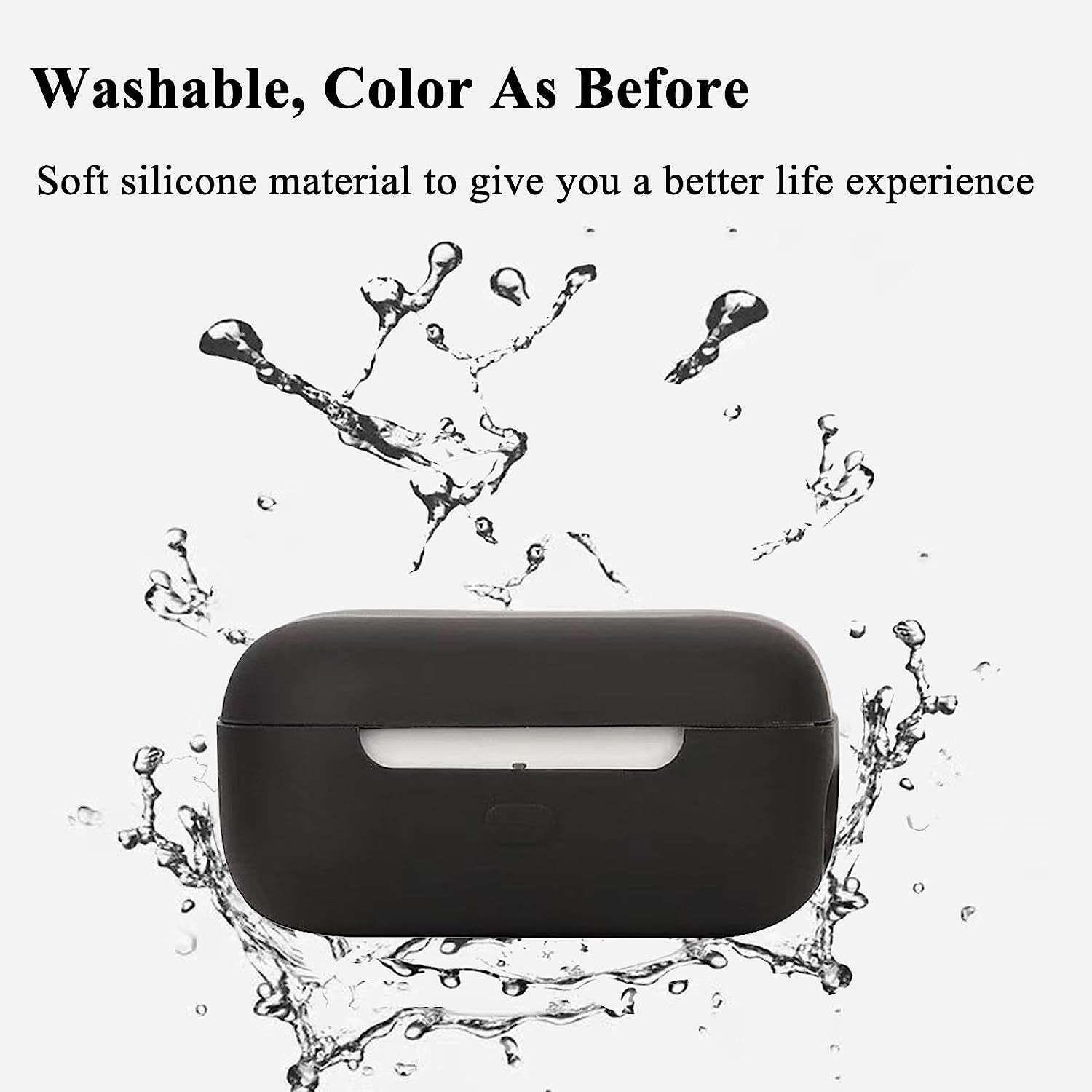 VAEKNVG Silicone Case for Echo Buds 2023, Shockproof Protective Earbuds Cover with Carabiner Accessories(Black)  VAEKNVG   