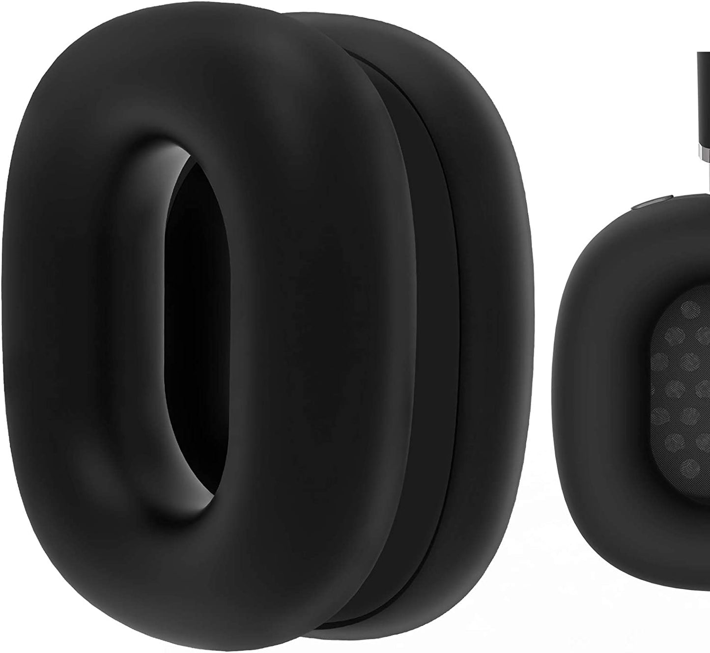 Geekria Silicone Earpad Covers Compatible with Airpod Max, Earpad Protector/Earphone Covers/Earpad Cushion/Ear Pad Covers/Headphone Covers, Easy Installation No Tool Needed (Black)  Geekria   
