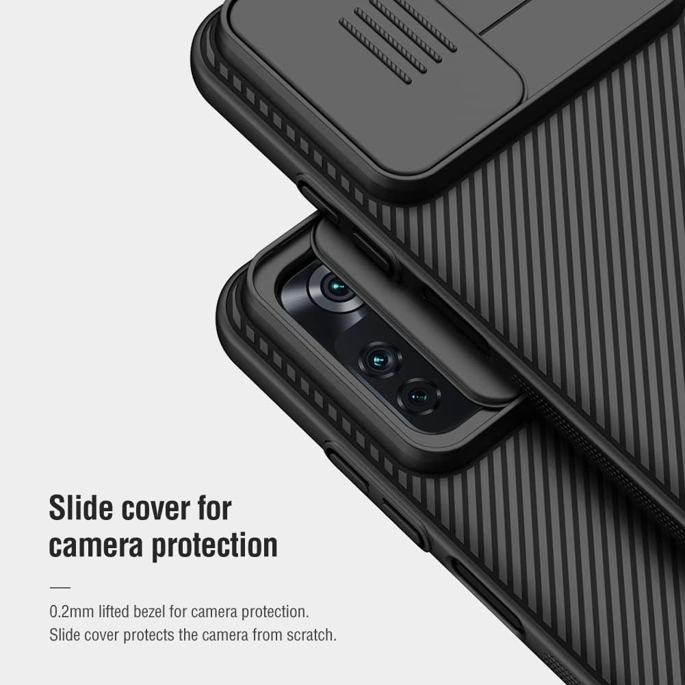 SZAMBIT Case with Camera Protection Compatible for Xiaomi Poco Series,With Camera Slide Cover,Anti-Fingerprint,Ultra Thin Hard PC Shockproof Bumper Case Compatible with Xiaomi Poco F5 Pro,Black  SZAMBIT   