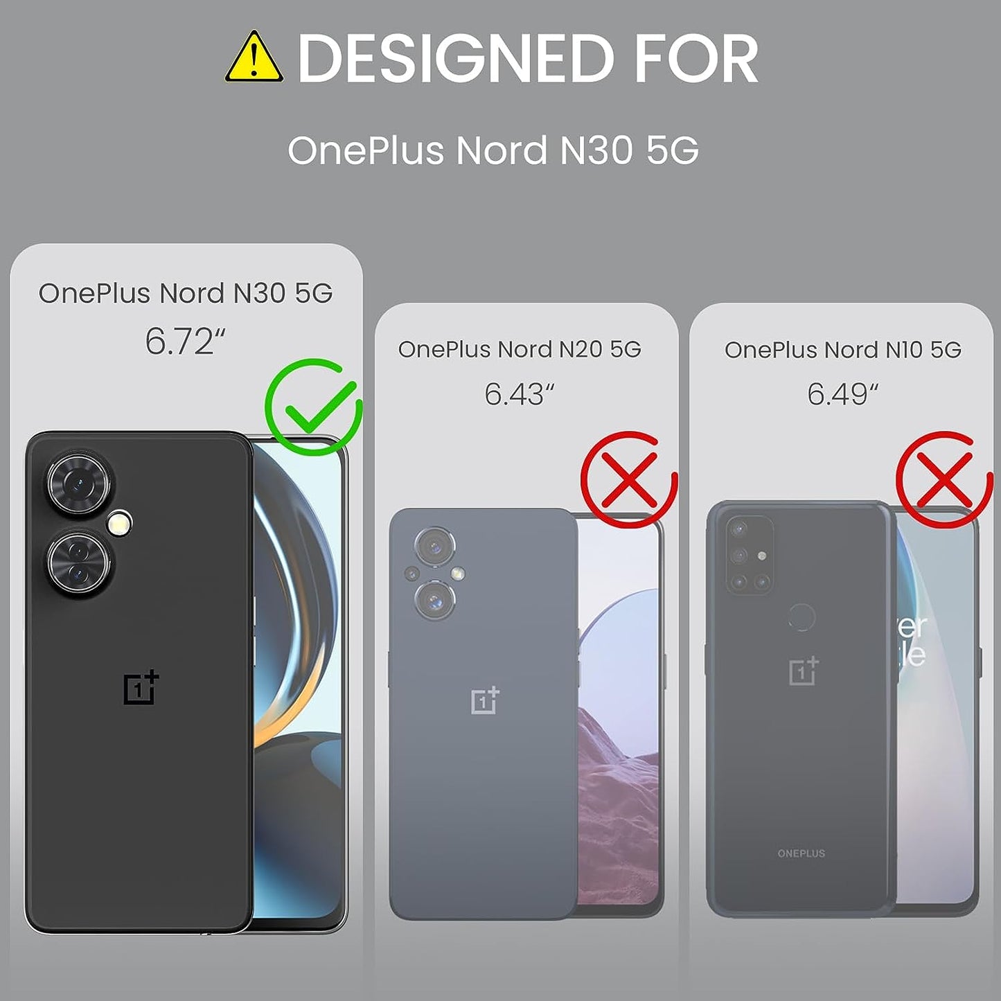 Liufcx for Oneplus Nord N30 5G Case + Screen Protector with Kickstand & Slide Lens Protector Cover, Heavy Duty Armor Shockproof Rugged Military Grade Protective Case for Oneplus Nord N30 5G (Red)  Liufcx   