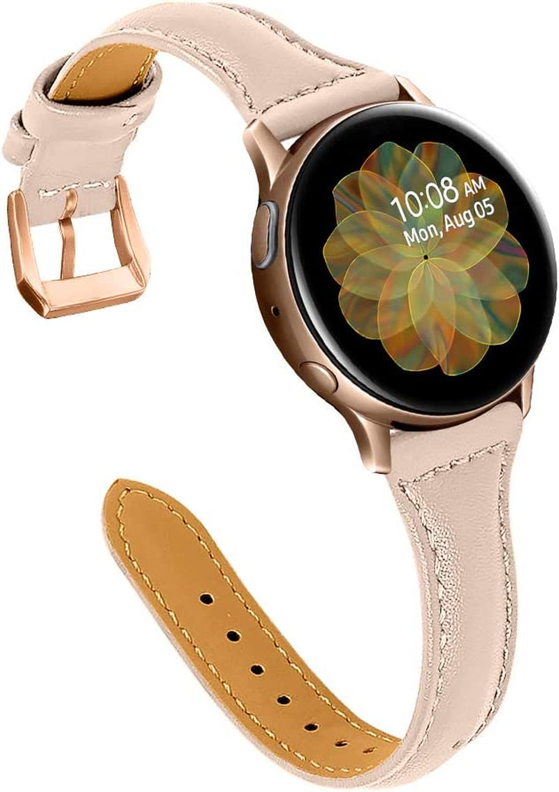 JOYOZY Leather Band Compatible with Samsung Galaxy Watch 5/4 40Mm 44Mm,Active(40Mm)/2(40Mm)(44Mm),Stylish Slim Wristband Strap for Galaxy Watch 42Mm/Samsung Galaxy Watch 4 Classic/Watch 5 Pro 45Mm  Joyozy   