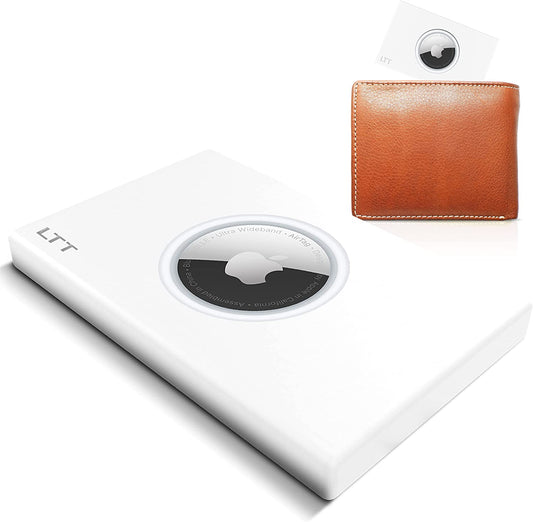 Airtag Wallet Shield – Credit Card-Sized Protector for Apple Airtag – Discreet, Durable & Comfortable (White)  Weihan Silicone   