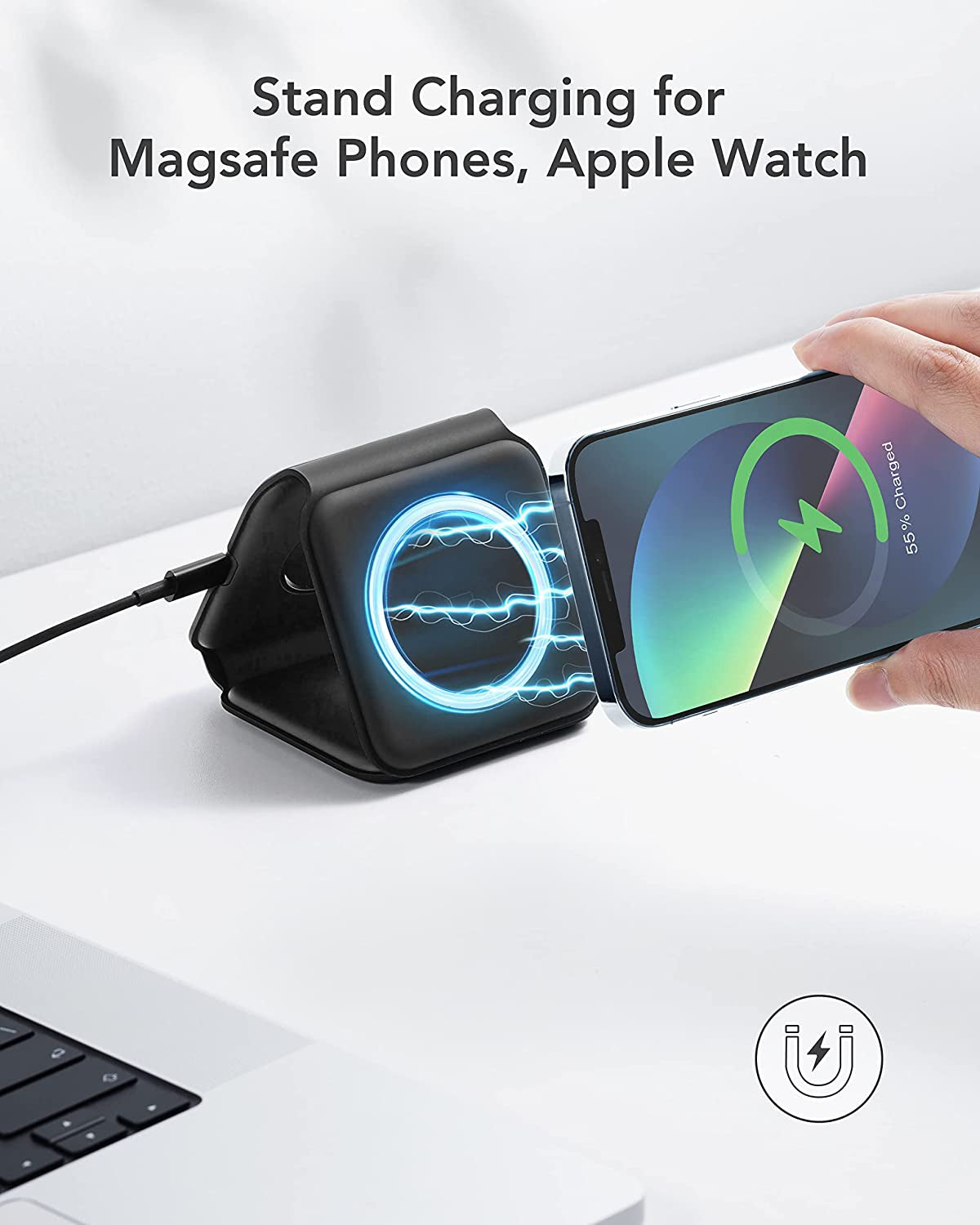 3 in 1 Wireless Charging Station, VEGER Travel Charger for Multiple Devices, Fast Wireless Charging Pad for Iphone 14/13/12/11/X/Xr/Xs/8 Series, Airpods, Apple Watch 7/6/5/4/3, Qi Phones Earbuds More  Shenzhen Autige Technology Co.,Ltd   