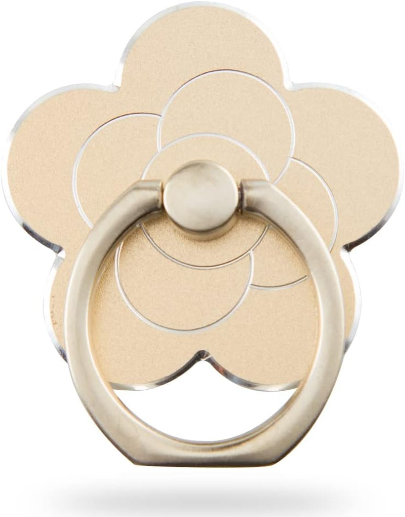 Flower Metal Cell Phone Ring Holder for Hand, Zinc Alloy Phone Back Ring Grip for Finger(Gold)  SUNURS   
