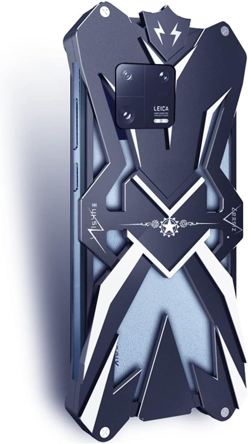 DAYJOY Cool Design Aluminum Case Compatible with Xiaomi 11 Ultra,Rock Punk Style Arm Shield Premium Aerospace Aluminum Metal Shockproof Bumper Frame Cover Case  DAYJOY Xiaomi 13  