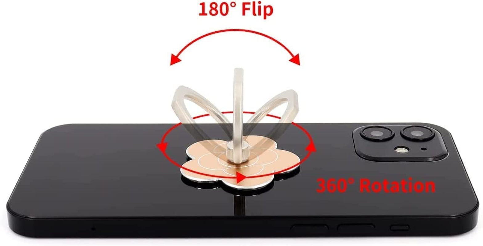 Cell Phone Ring Holder Flower,Fwaytech 360 Rotate Metal Finger Ring Socket Grip Kickstand for Smartphones,4Pack (Flower4)  Shenzhen Fway Technology Ltd   