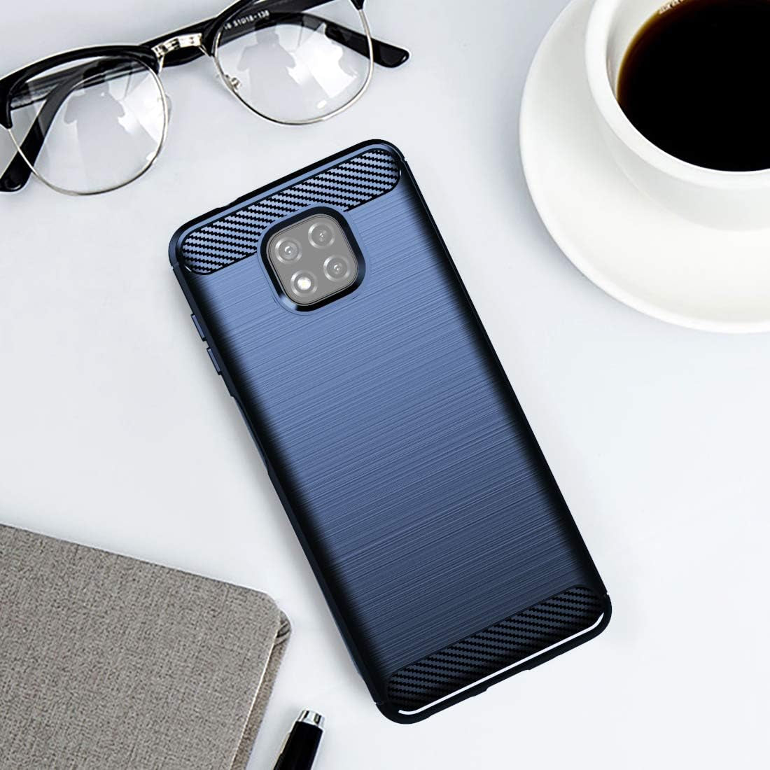 Osophter for Moto G Power 2021 Case Shock-Absorption Flexible TPU Rubber Protective Cell Phone Cover for Motorola Moto G Power 2021(Navy Blue)  Osophter   