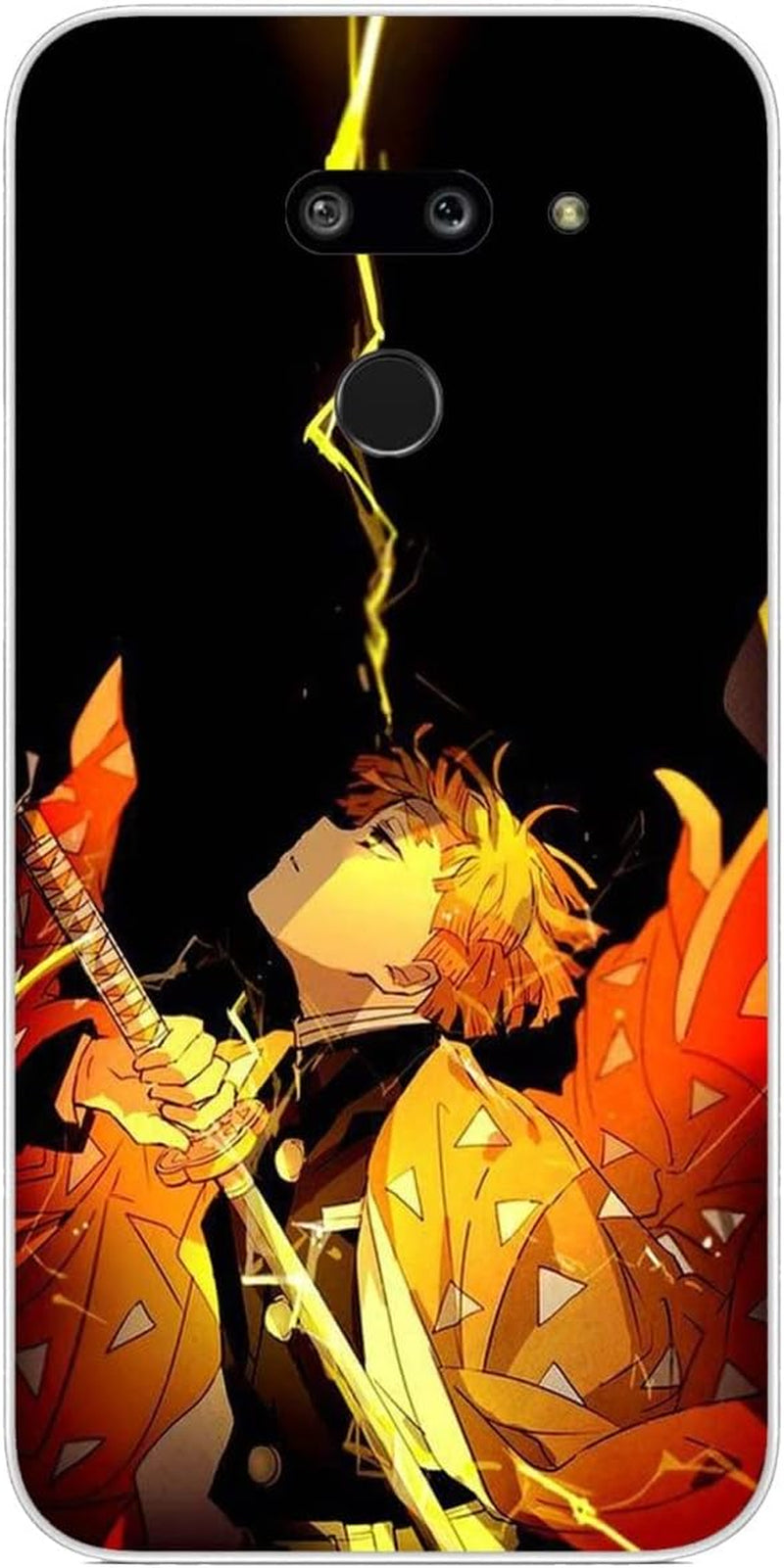 Compatible with Case LG G8 | LG G8 Thinq Sla'Yer Nezuko Inosuke De'Mon Tanjirou 561 Slim Covered Soft Gel Rubber Case Clear  Tongstar Sla'Yer Anime Zenitsu Slayer 593  
