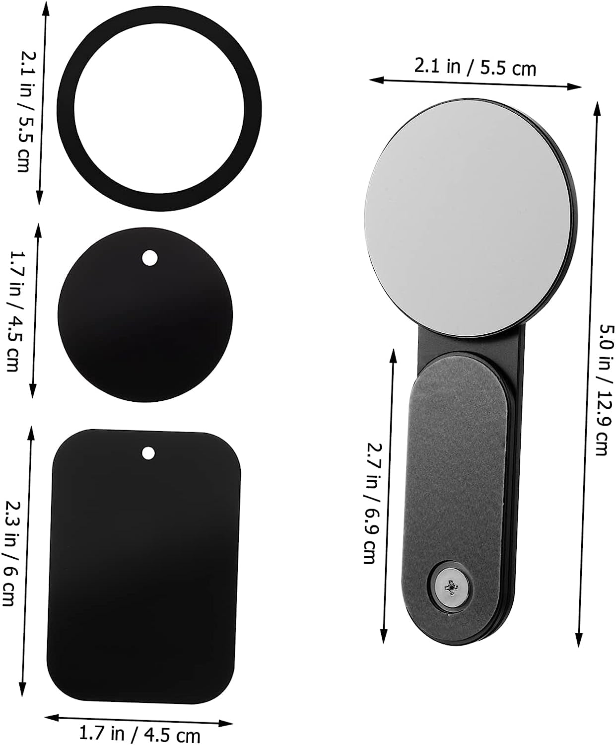 UKCOCO 3Pcs Bracket Magnetic Laptop Rack Magnetic Phone Stand for Desk Charging Monitor Stand Magnetic Car Mount Laptop Holder for Desk Vehicle Laptop Mount Magnetic Laptop Holder  UKCOCO   