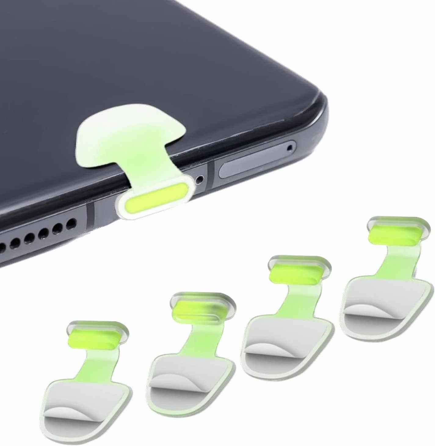 NOCRLG Phone Dust Plug, Compatible with Iphone Lightning Port Protects Charging Port anti Dust Cover, Luminous Dust Plug Silicone Phone Charging Port (5 Pack)  NOCRLG   