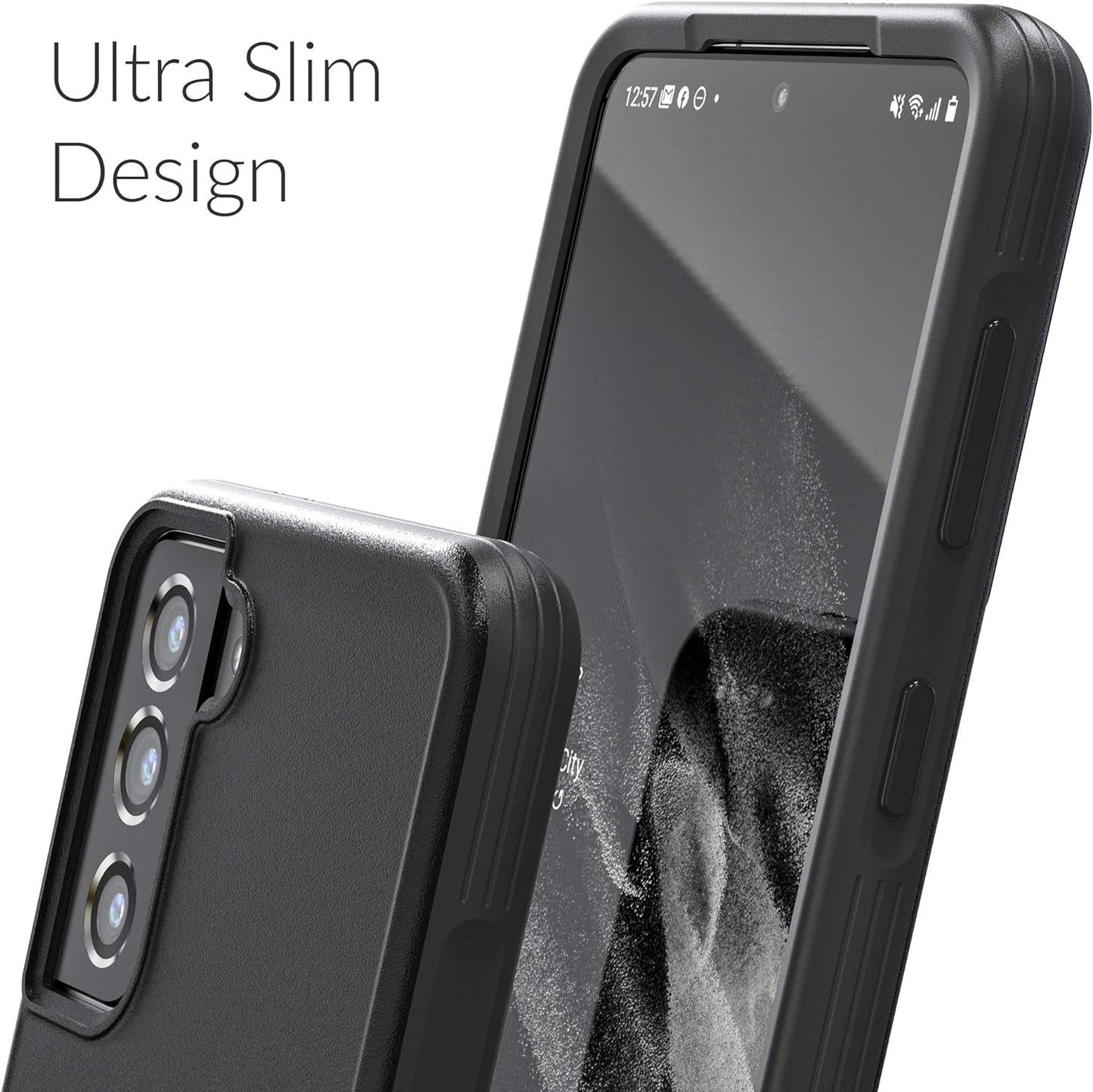 Crave Slim Guard for Galaxy S21 Case, Shockproof Case for Samsung Galaxy S21, S21 5G (6.2 Inch) - Black  Crave   