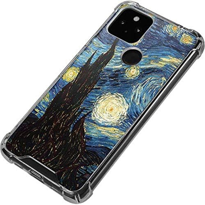Skinit Clear Phone Case Compatible with Google Pixel 4A 5G - Bridgeman Art Van Gogh - the Starry Night Design  Skinit   
