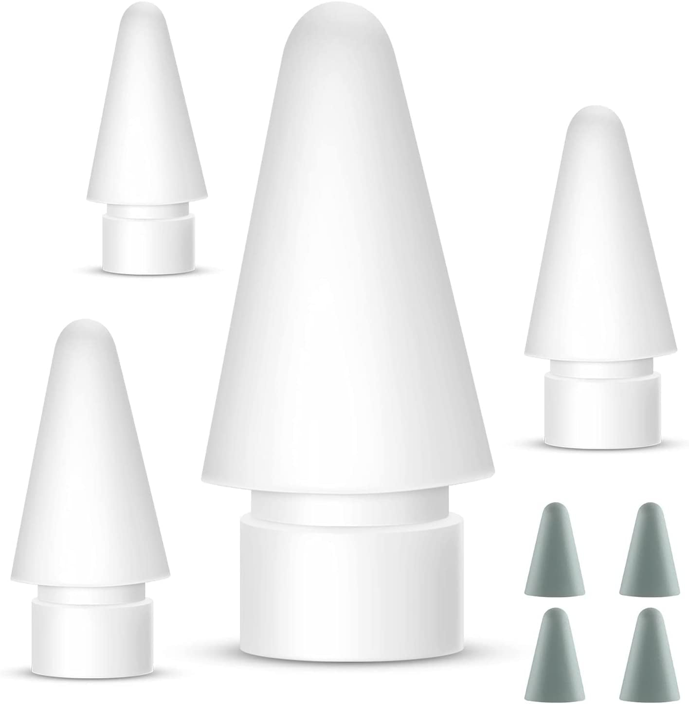 Replacement Tips Compatible with Apple Pencil 1St & 2Nd Generation(2 Pack), Apple Pencil Tip and Nibs Protector Cover for Ipad Pro Ipencil  Coteck 4 Pack  