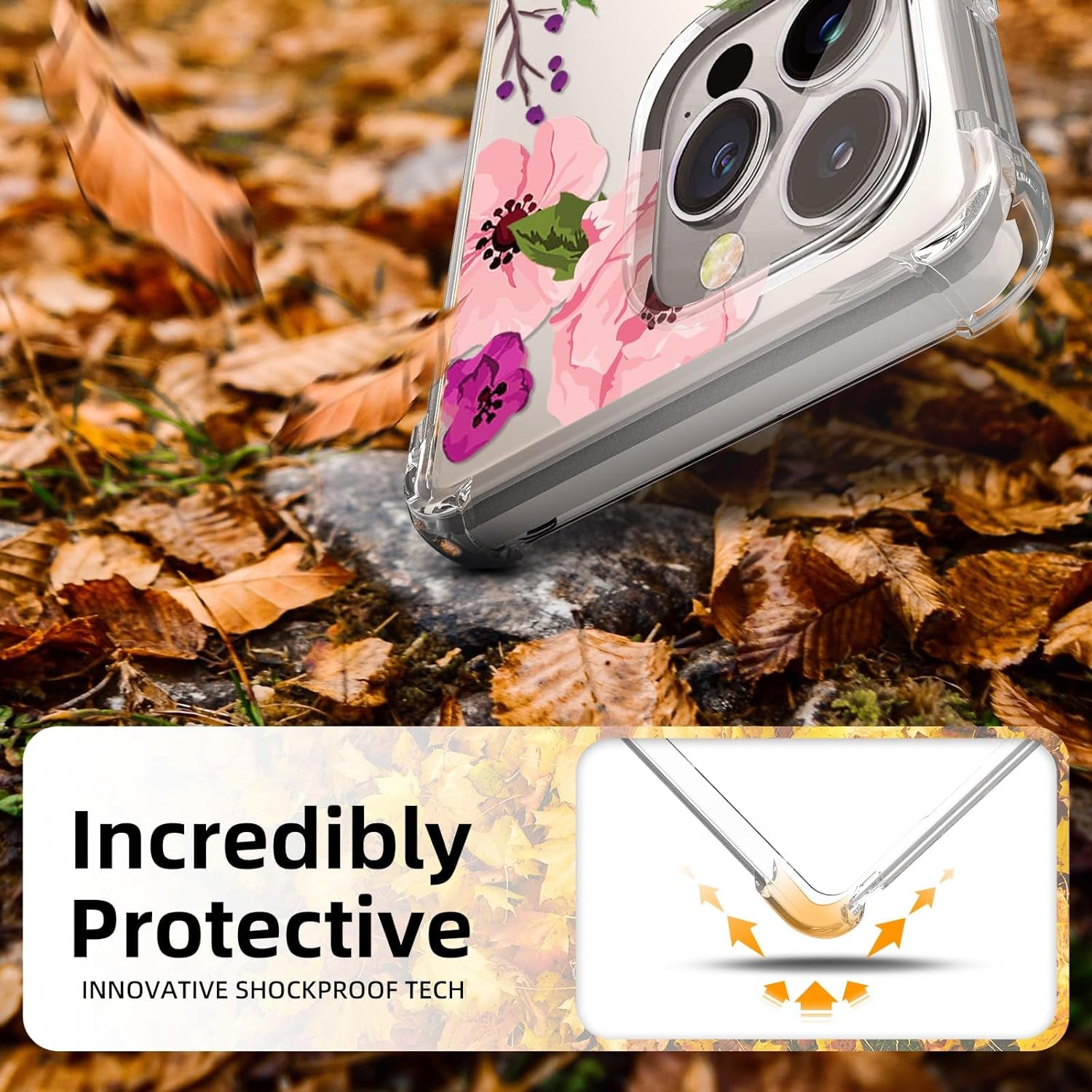 DNTMZIN for Google Pixel 5A Case, Clear TPU Bumper Women Girl Phone Case, Flower Soft & Flexible Shockproof Floral Women Phone Cover,Prevent Watermarks A01-Elegant Peonies,6-Gg5A-01  DNTMZIN   