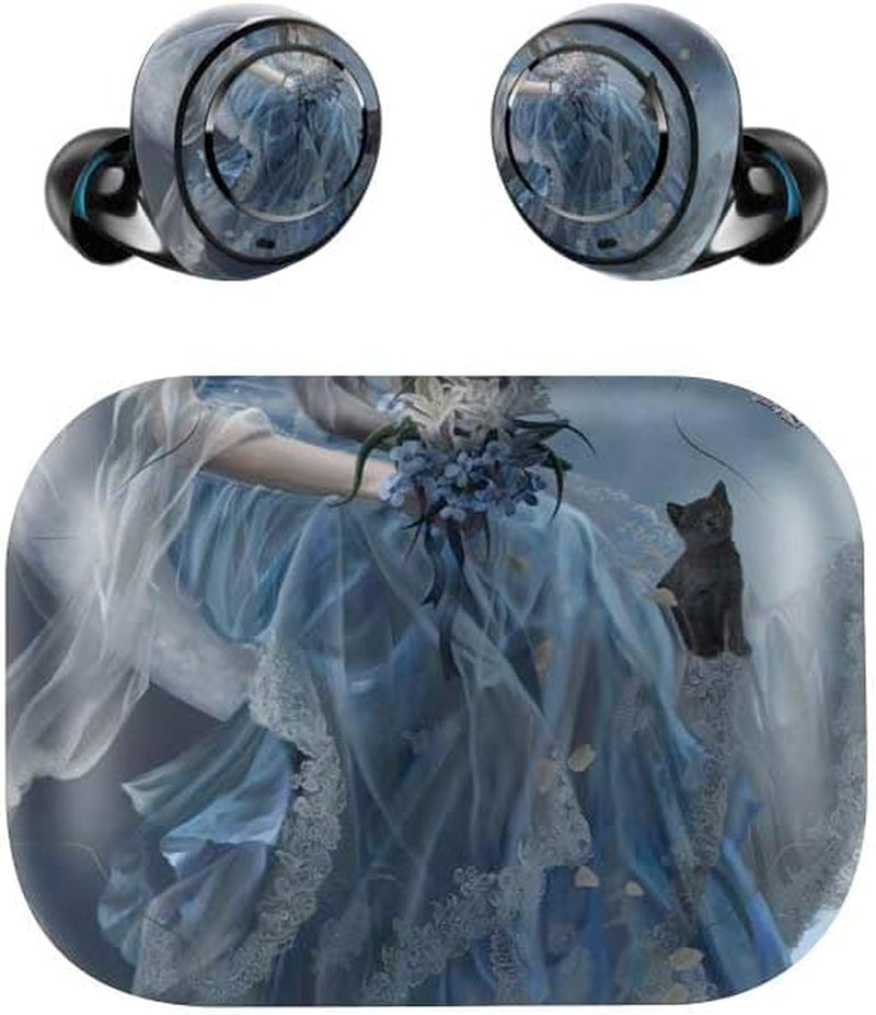 Skinit Decal Skin Compatible with Echo Buds - Officially Licensed Nene Thomas Fairy with Black Cat Sitting on Moon by Nene Thomas Design  Skinit   