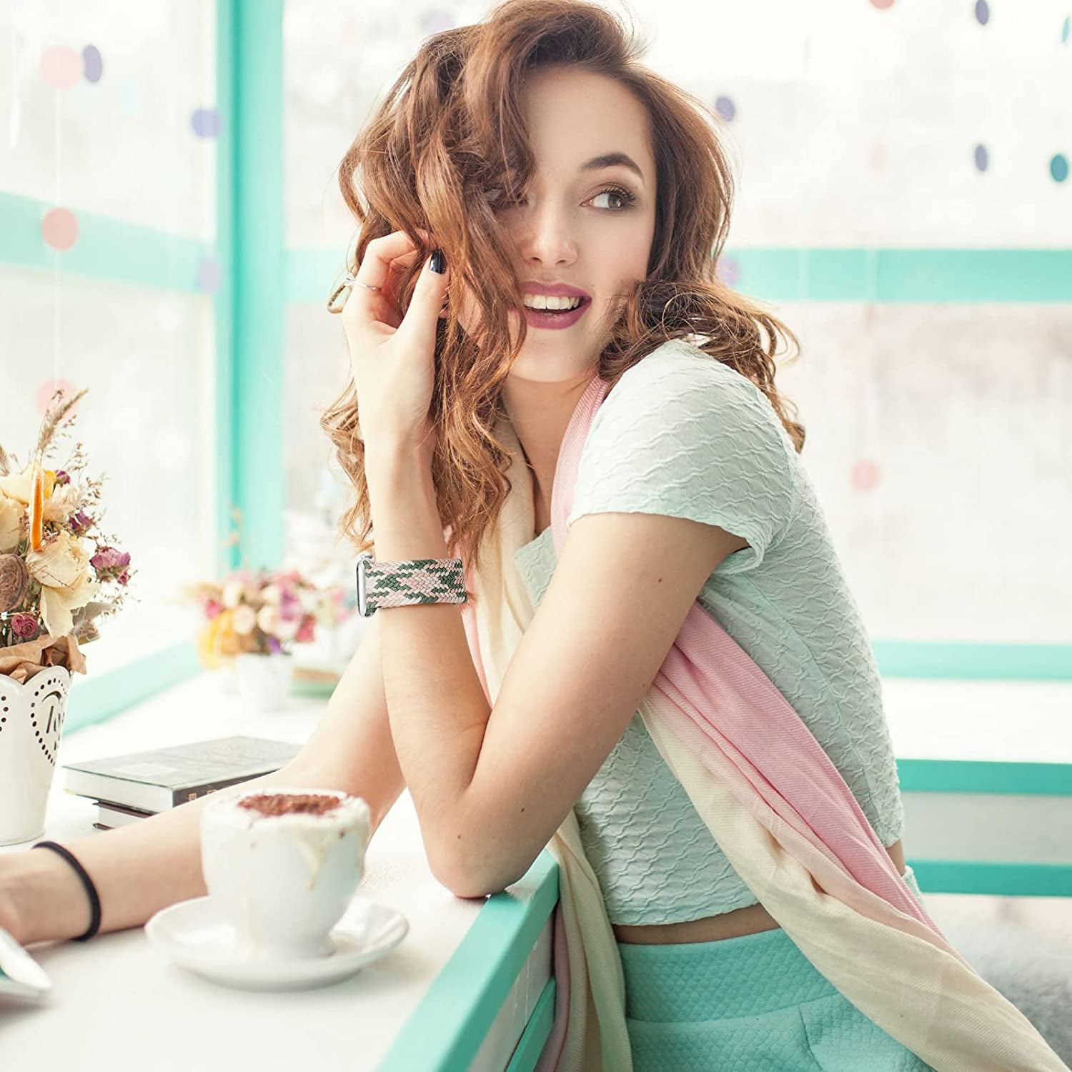 Braided Solo Loop Band 8-Pack Compatible with Apple Watch Band 38Mm 40Mm 41Mm 42Mm 44Mm 45Mm 49Mm Women Men, Adjustable Stretchy Elastic Replacement Strap for Iwatch Series Ultra SE 8 7 6 5 4 3 2 1  Suitisbest   