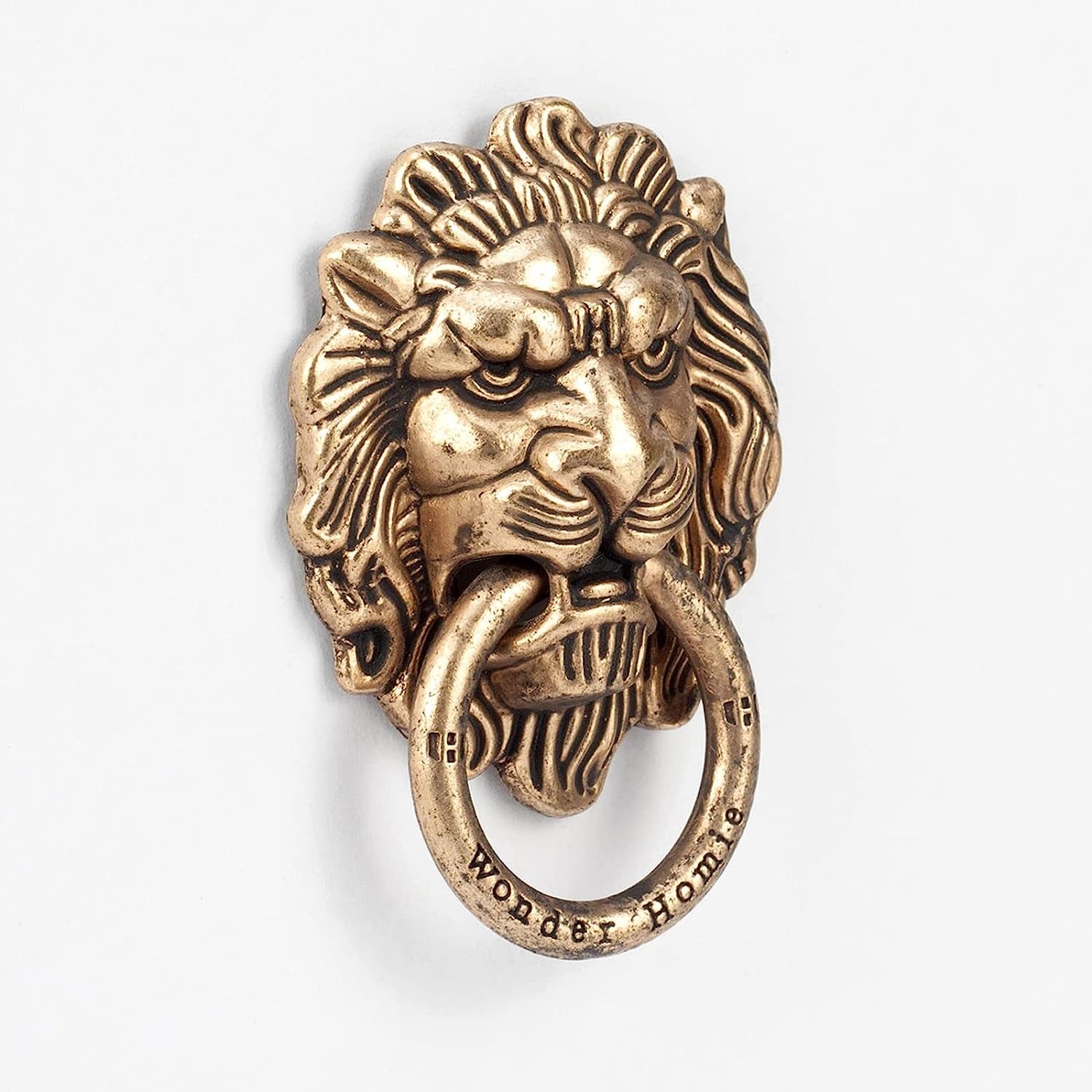 [2 Pack] Lion Head Cell Phone Ring Holder Stand, 360 Degree Rotation Finger Ring Kickstand with Polished Metal Phone Grip for Magnetic Car Mount, Smartphone Accessories（Black Gold）  Wansurs   