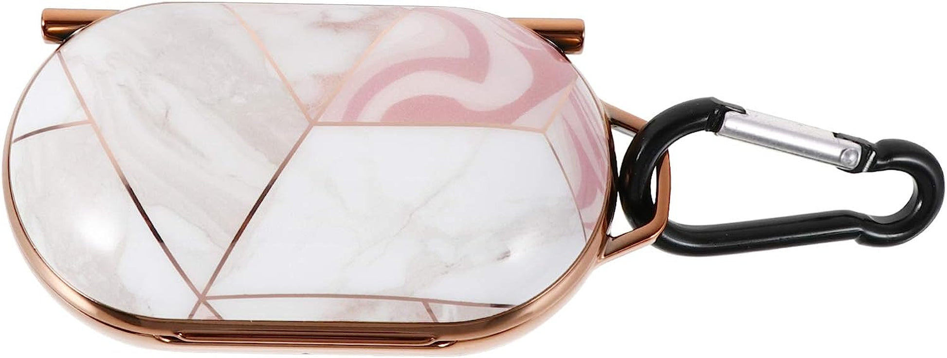 Ibasenice Compatible for Samsung Galaxy Buds Case Cover- Marbling Protective Skin with Carabiner Keychain Compatible for Samsung Galaxy Buds  ibasenice   