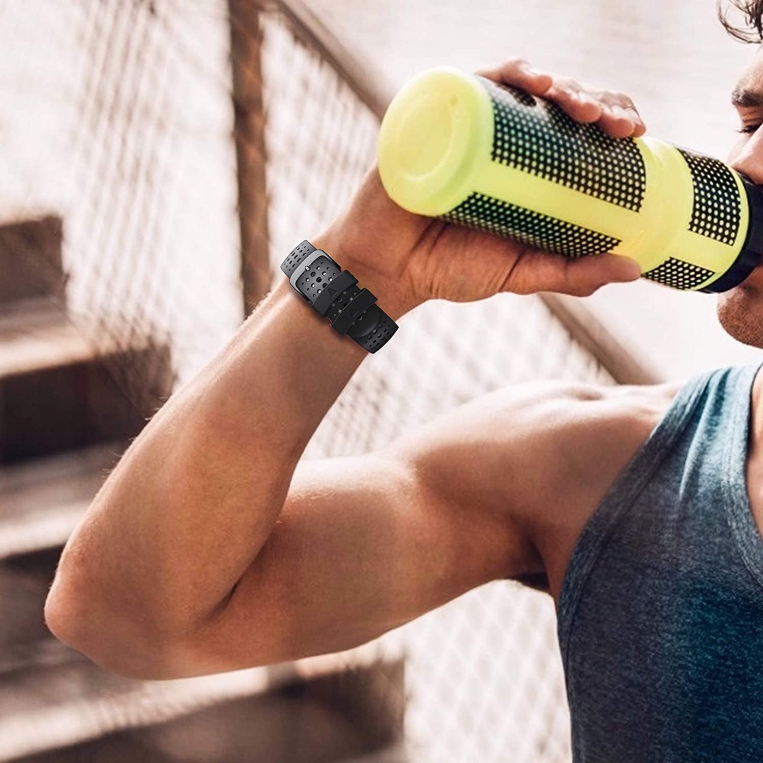 Notocity for Fenix 6 Band 22Mm Silicone Watch Bands for Fenix 7/Fenix 6/ Fenix 5/Fenix 5 Plus/Fenix 6/Fenix 6 Pro/Forerunner 935/945/Approach S60/S62/ Epix  NotoCity   