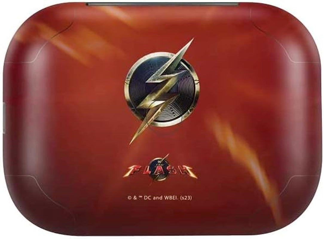 Skinit Decal Skin Compatible with Echo Buds - Officially Licensed Warner Bros the Flash Movie: Logo Poster Design  Skinit   