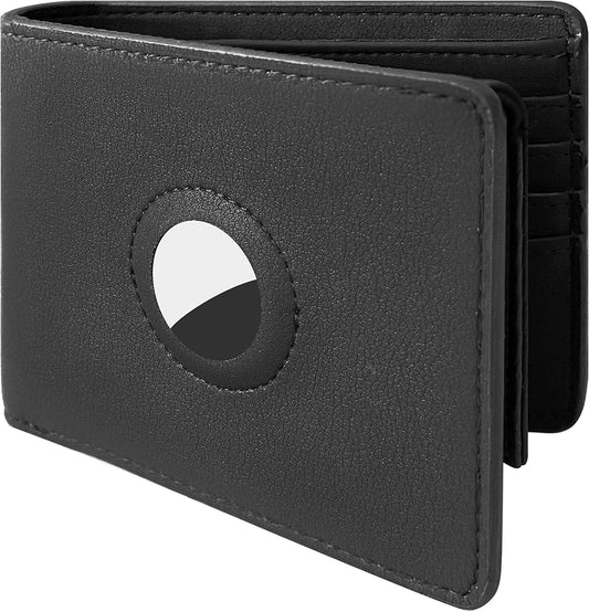 Hawanik Large Wallet for Airtag, Mens Bifold Wallet with 2 ID Windows RFID Blocking  Hawanik   