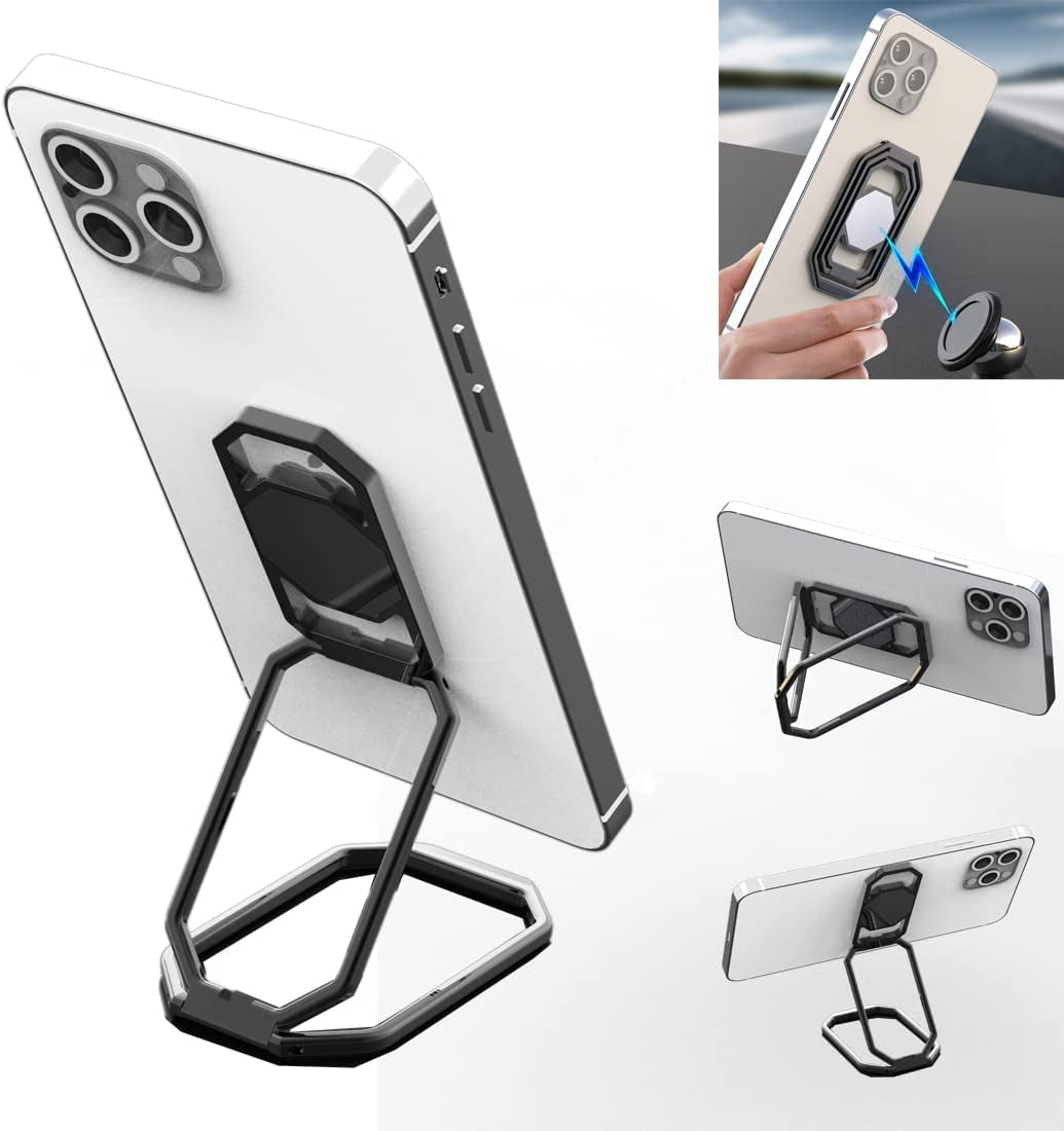 Phone Ring Holder Metal Kickstand 360° Foldable Swivel Cell Phone Finger Grip Stand Compatible with Iphone Ipad Smartphones Tablet  Rimyam   