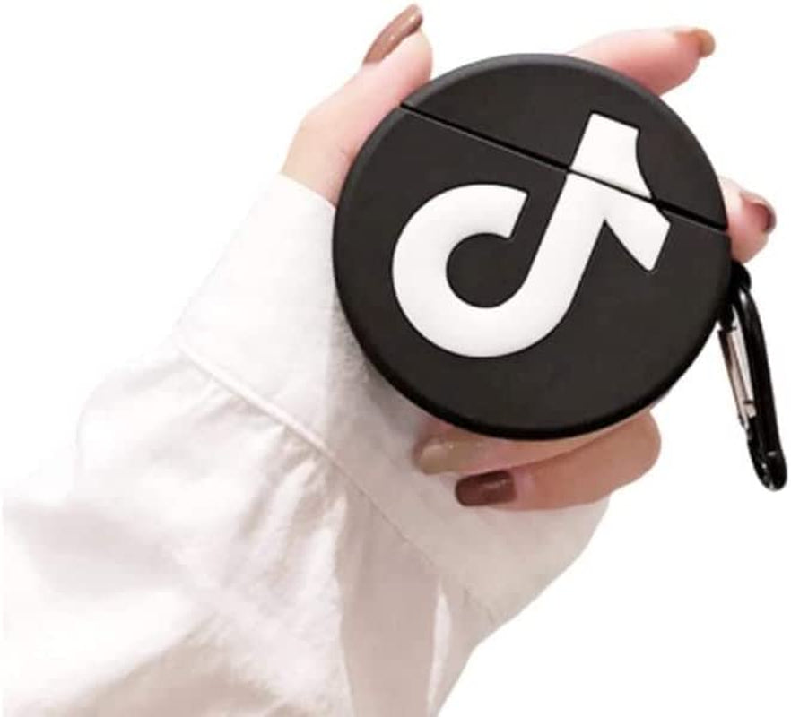 Silicone Airpod Cases | Generation 1&2 | Compatible with Airpods 1&2 Only | Shockproof | Premium Quality | Best Gifts for Your Loved Ones | Cool Product (Black Tiktok)  ZHAWK   