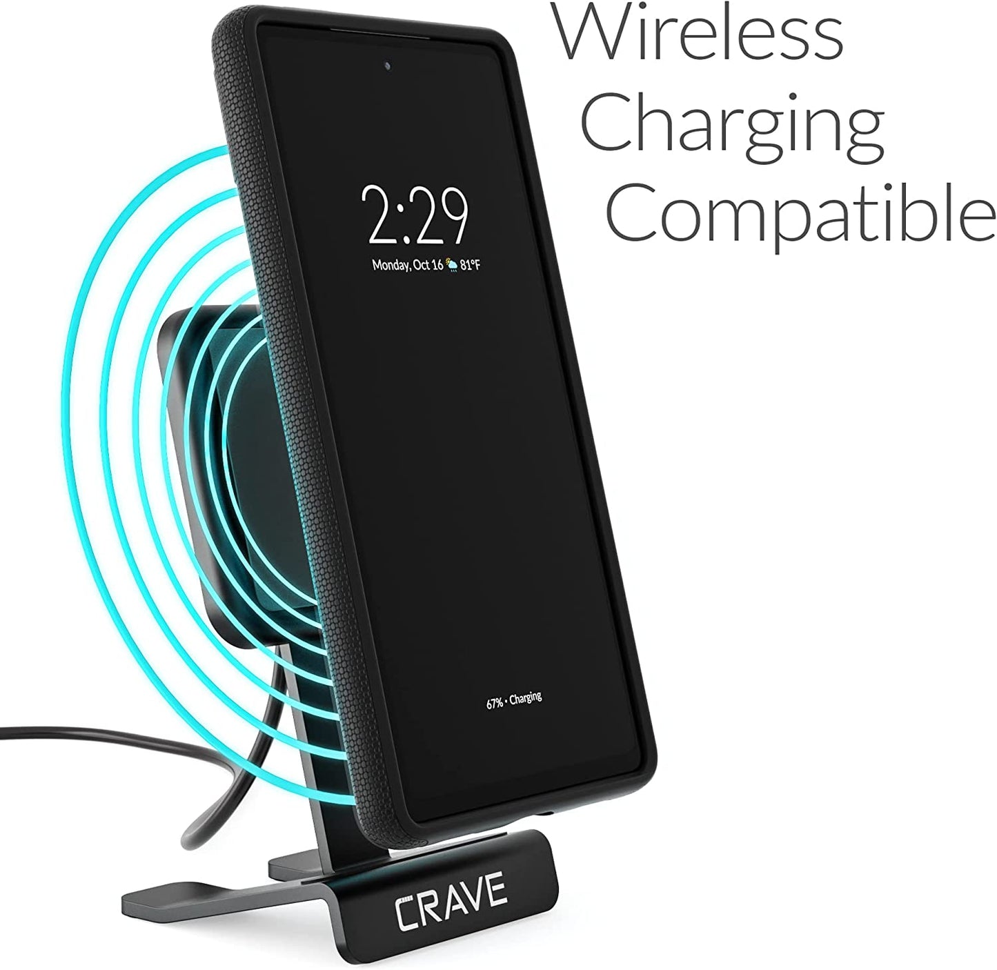 Crave Dual Guard for Google Pixel 6A Case, Shockproof Protection Dual Layer Case for Google Pixel 6A - Black  Crave   