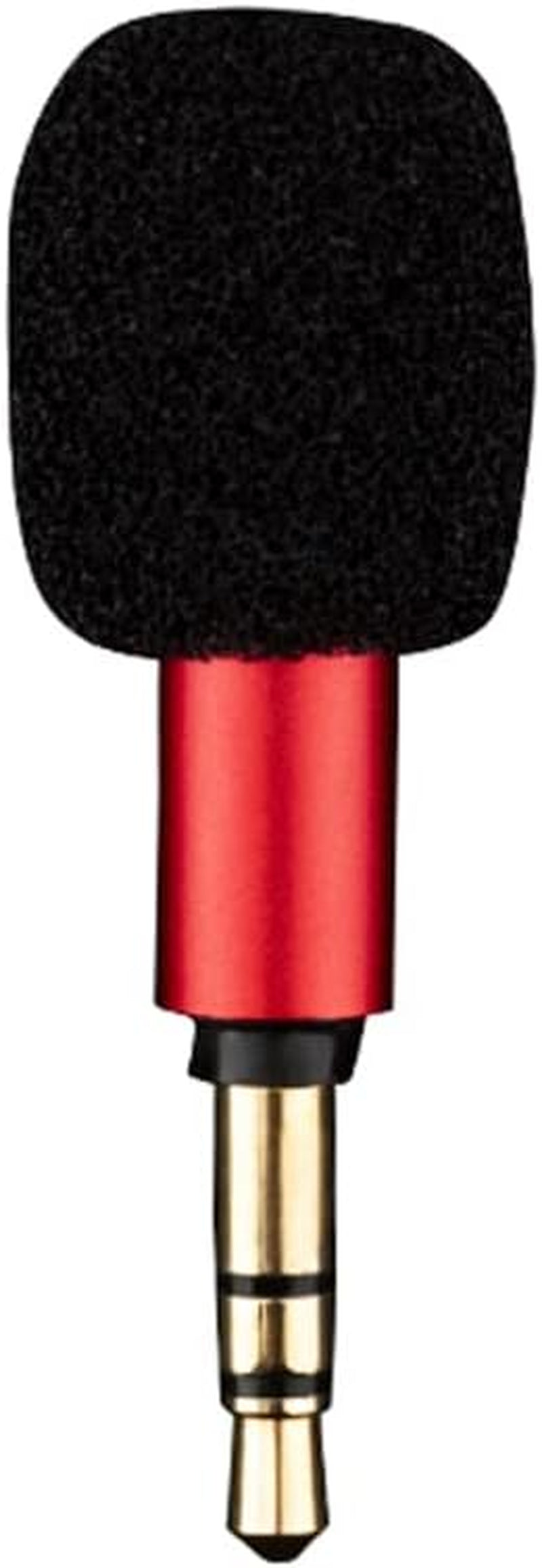 Mini Portable Microphone Jack 3.5Mm Aux 4 Pole/ 3 Pole Karaoke Mic for Recorder Mobile Phone Smart Phone Computer Laptop (Black 4 Pole)  Generic Red  