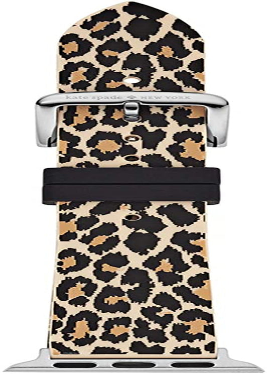 Kate Spade New York Interchangeable Silicone Band Compatible with Your 38/40Mm Apple Watch- Straps for Apple Watch Series 8/7/6/5/4/3/2/1/SE  kate spade new york Leopard  