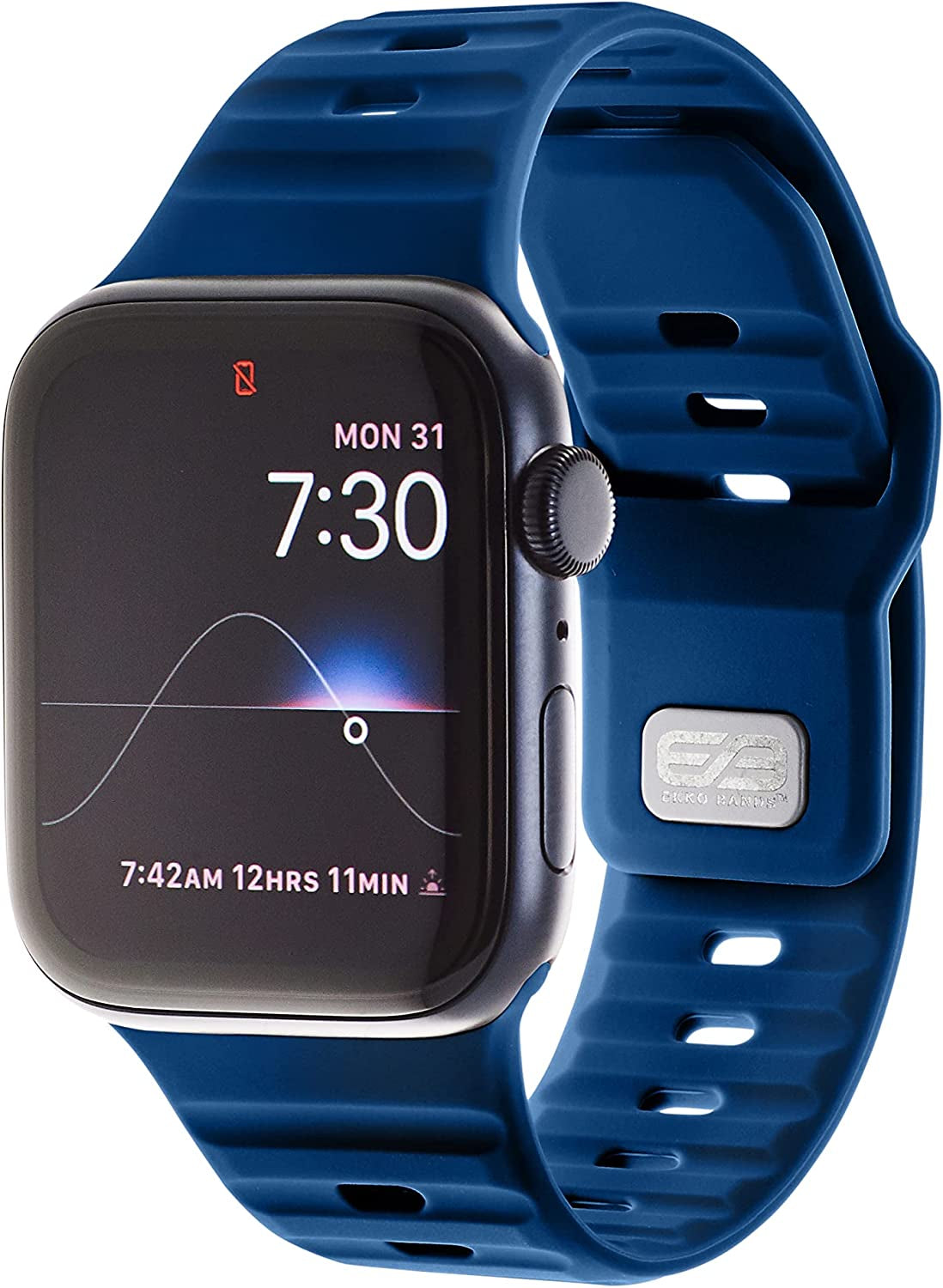 EKKO BANDS Compatible with Apple Watch Band 49Mm 45Mm 44Mm 42Mm | Soft Silicone Replacement Strap for Iwatch Series 8 7 6 5 4 3 2 1 SE Ultra Watch Band - Breathable Sport Band for Men & Women  EKKO BANDS   